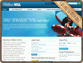 Screenshot William Hill PLC
